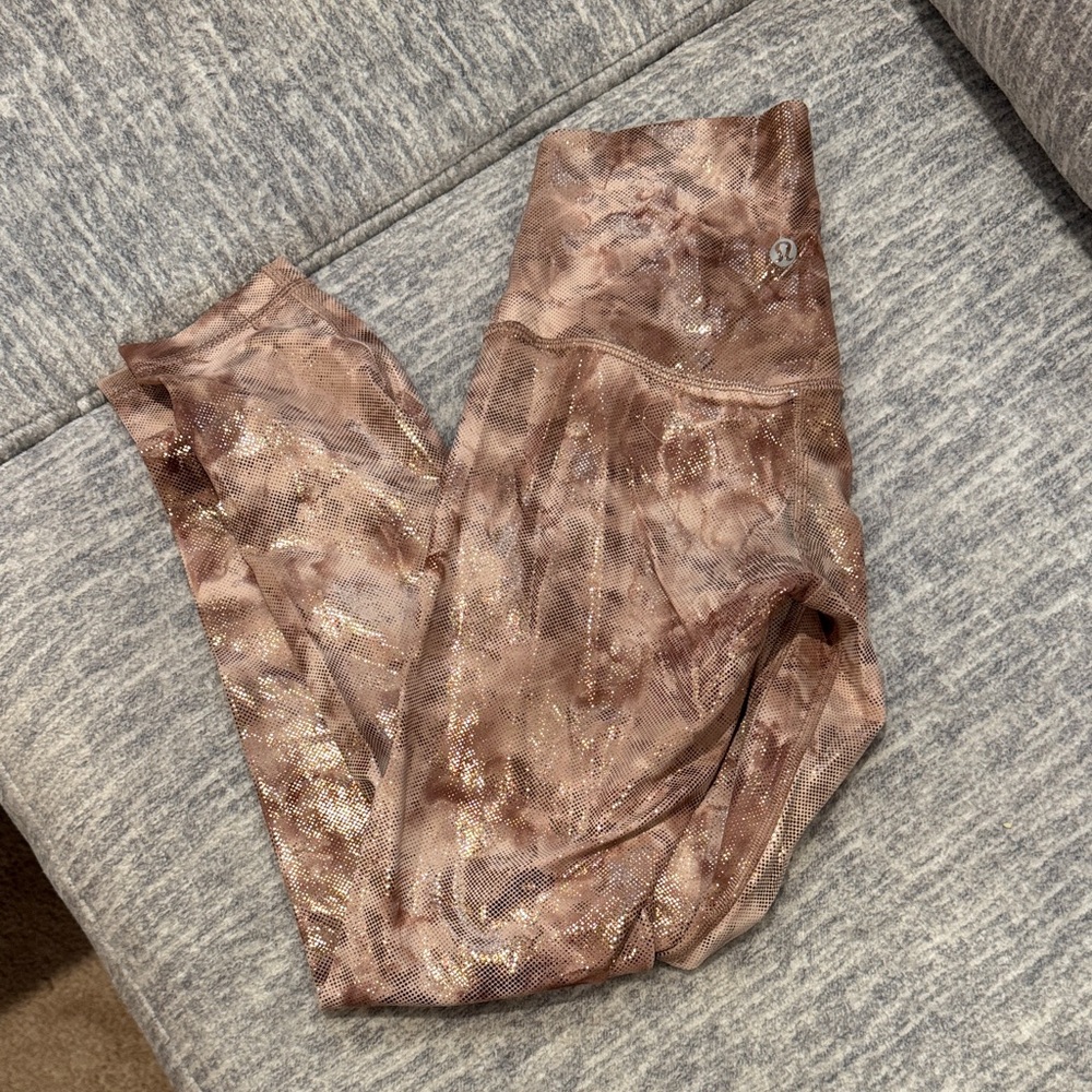 Lululemon Brown Patterned Leggings